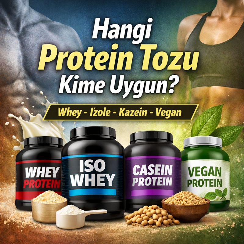 Hangi Protein Tozu Kime Uygun? Whey, İzole, Kazein ve Vegan Protein Karşılaştırması