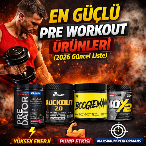 En Güçlü Pre Workout Ürünleri (2026 Güncel Liste)