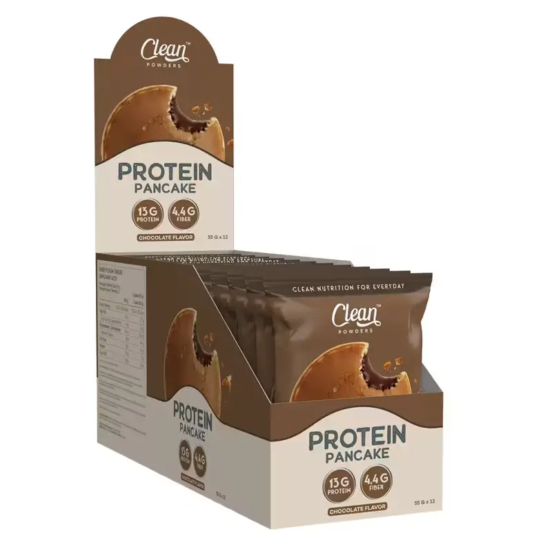 Clean Powders Protein Pancake 55 gr 12 Adet - Çikolata