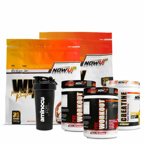 Nowup Nutrition Fit Power Paketi | Kas Gelişimi ve Yüksek Performans İçin Güçlü Kombin
