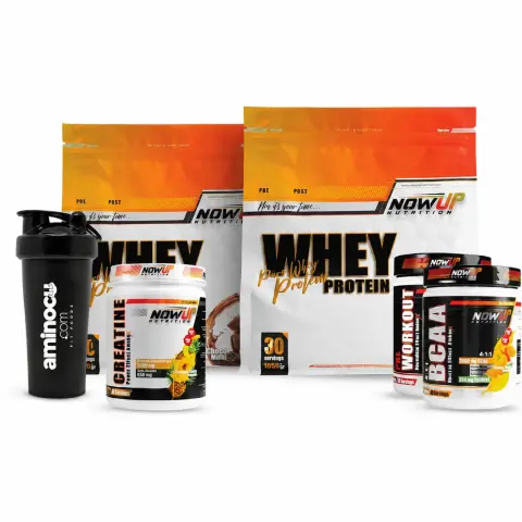 Nowup Nutrition XL Paketi | Güç, Dayanıklılık ve Temiz Kas Kütlesi İçin XL Kombine