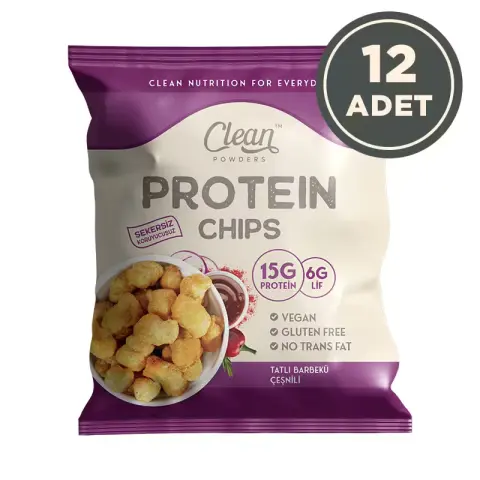 Clean Powders Protein Chips 50 Gr Tatlı Barbekü 12 Adet