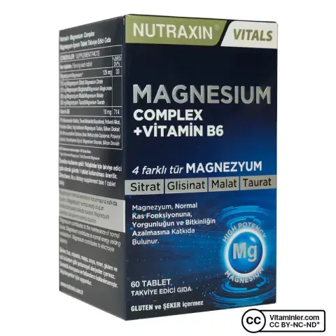 Nutraxin Magnesium Complex + Vitamin B6 60 Tablet