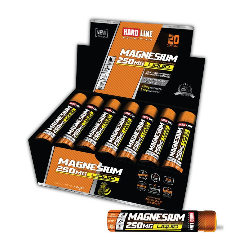 Hardline Magnesium Liquid 250 Mg 30ml 20 Adet