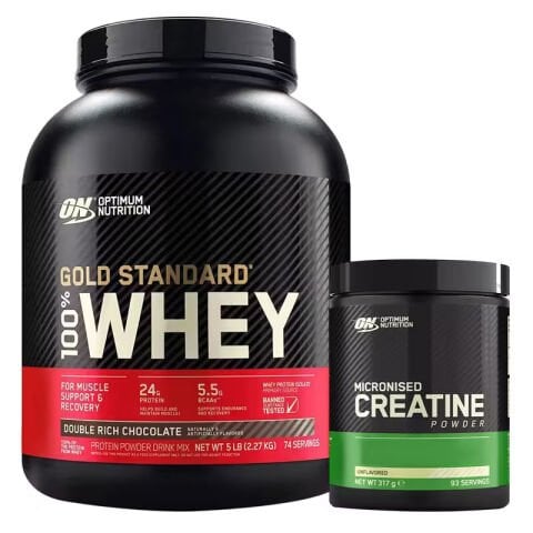 Optimum Gold Standard Whey Protein Tozu 2273 Gr + Optimum Micronized Creatine Powder 317 Gr Kombinasyonu