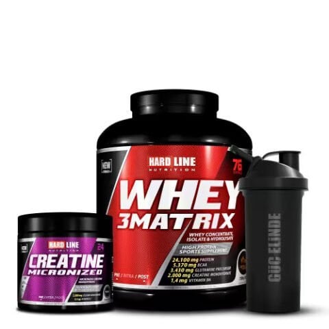 Hardline Whey 3 Matrix 2300 Gr Protein Tozu + Hardline Kreatin Mikronize 120 Gr